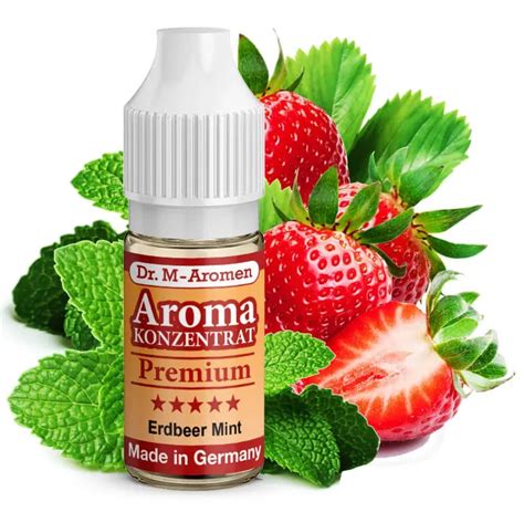 Dr M Aromen Erdbeer Mint Lebensmittelaroma E Liquid Selbermischen