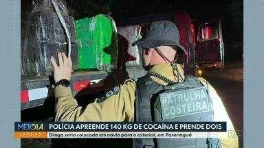 Meio Dia Paraná Maringá Polícia apreende 140 quilos de cocaína e