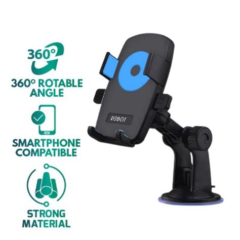 Jual Robot RT CH01 Rotation 360 Degree Car Holder Hp Android IPhone