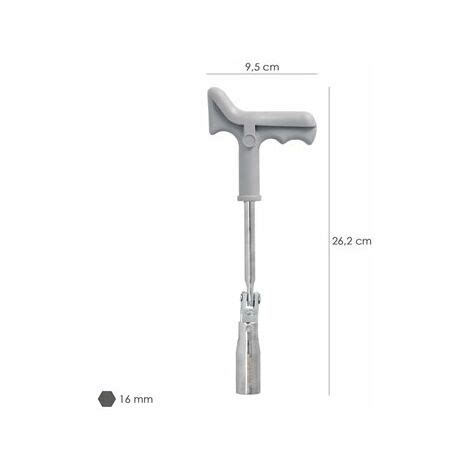 Llave Bujias Articulada Mm Con Mango T