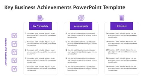 Key Business Achievements PowerPoint Template | Achievement PPT