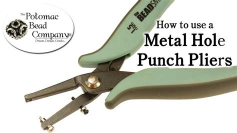 How To Use A Metal Hole Punch Youtube