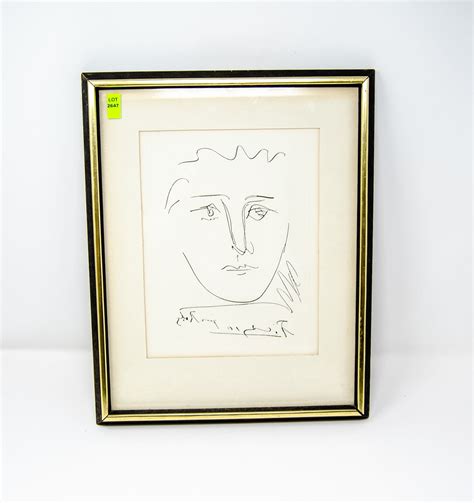 1955 Pablo Picasso Pour Robie Etching Signed In