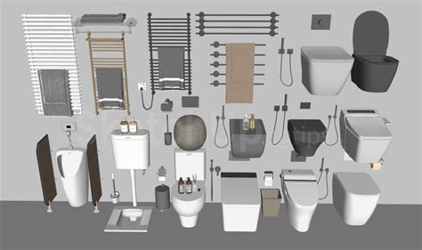 6677 Free Sketchup Bathroom Models Download