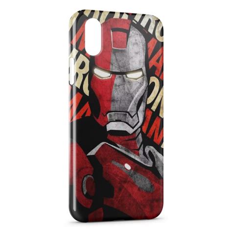 Coque IPhone X XS Iron Man Design Art Pixypia