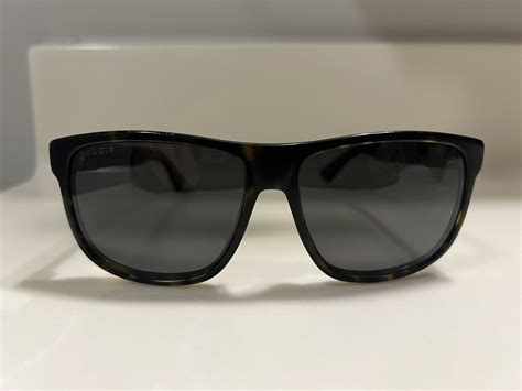 GUCCI GG0010S 001 Square Men S Authentic Sunglasses Gem