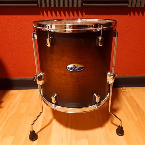 Tom Base 14 X14 Pearl Decade Maple Satin Brown Burst De Segunda Mano