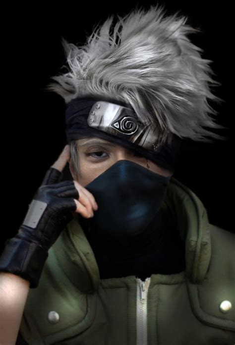 Naruto Arte realista de fã mostra como seria Kakashi na vida real