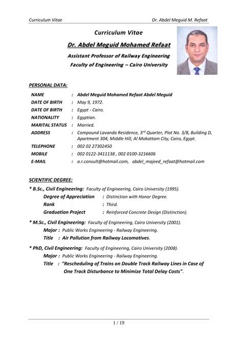 PDF Curriculum Vitae Dr Abdel Meguid Mohamed Refaat DOKUMEN TIPS