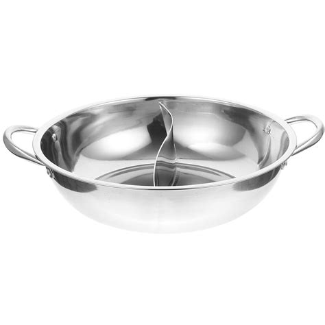 Hot Pot with Divider Stainless Steel Hot Pot Divided Hot Pot Pan Household Hot Pot Stock Pot ...