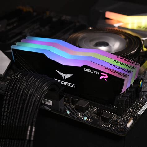 Teamgroup Tforce Delta Rgb Ddr4 3600mhz Cl18 16gb 8gbx2 Kit Black Amd House Pc Gaming