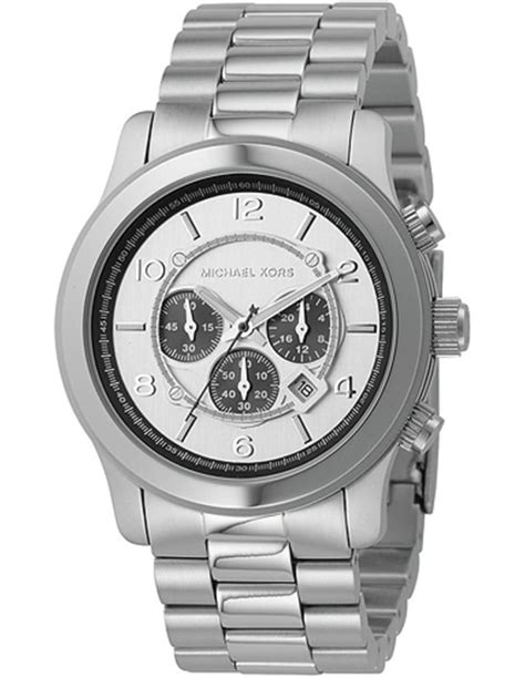 Michael Kors Watches Silver Chronograph With Stones