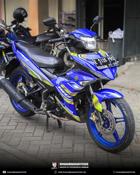 Decal Stiker MX King 150 Biru Grafis Full Body Nusakambangan Sticker