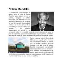 Ensayo De La Vida De Nelson Mandela Res Menes De Historia Docsity