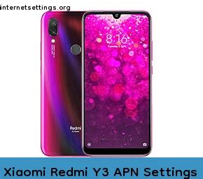 Xiaomi Redmi Y Apn Settings G G G Lte Volte Internet Setting