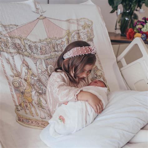 Atelier Choux Paris Swaddle Pink Carousel Little Canadian