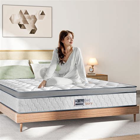 BedStory 8 Inch Hybrid Mattress Queen Size Innerspring Foam Mattress