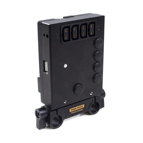 Hawk Woods VLM DC6 15mm Mini V Lok Battery Plate With 4 D Tap