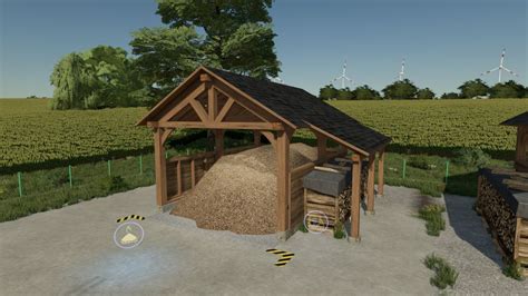 Wood Chip Storage FS22 KingMods