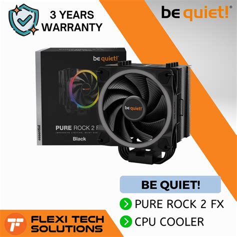 BE QUIET PURE ROCK 2 FX Black Light Wings 120mm PWM Fan PC Desktop CPU