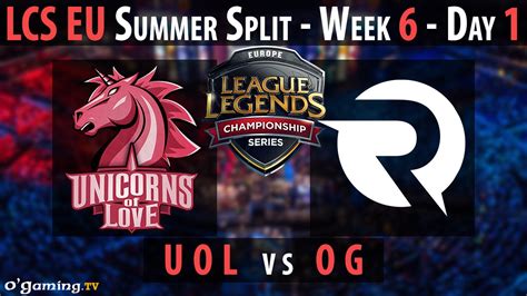 Unicorns Of Love Vs Origen LCS EU 2015 Summer Split Week 6 Day