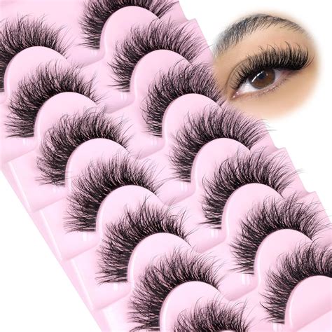 Amazon Wiwoseo Cat Eye Lashes Natural Look Fluffy Russian Strip