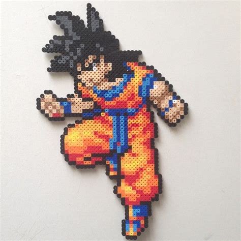 Son Goku Perler Perler Bead Art Hama Art Perler Bead Patterns Images And Photos Finder