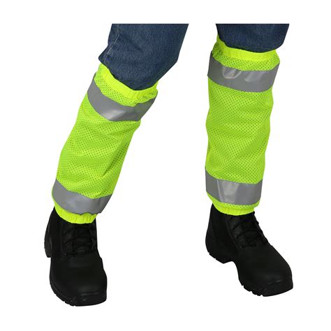 Class E Gaiters Hi Viz Gaiters Class E Hi Vis Mesh Gaiters Ansi Class E Gaiters