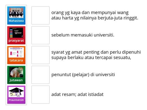 Padankan Maksud Perkataan Imbuhan Pinjaman Match Up