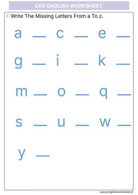 English Worksheet For Lkg Class 2024 English Worksheet