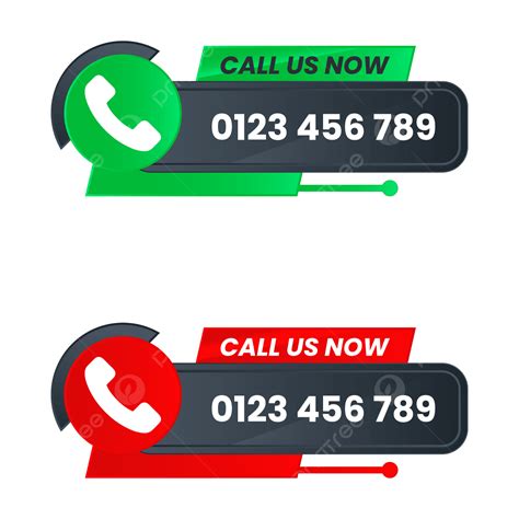 Call Us Now Button And Sign With Phone Number Transparent Call Now