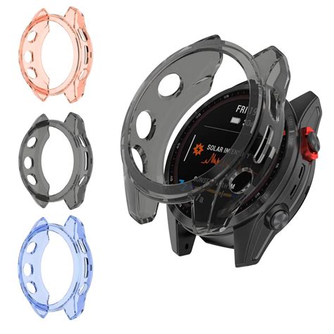 Watch Cover For Garmin Fenix7 47mm Tpu Pinkycolor Case All Around Protective Bumper Shell For