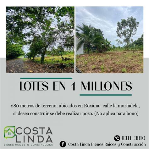 Terreno En Venta En Roxana Gu Piles Lim N Tev