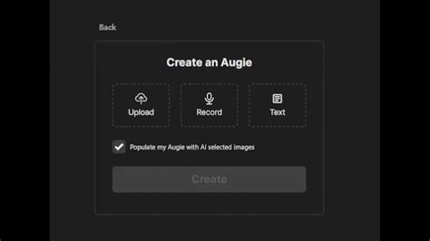 Augie enables users to create videos using an AI-generated clone of their personal voice.