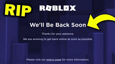 Roblox Shut Down This Is Bad Youtube