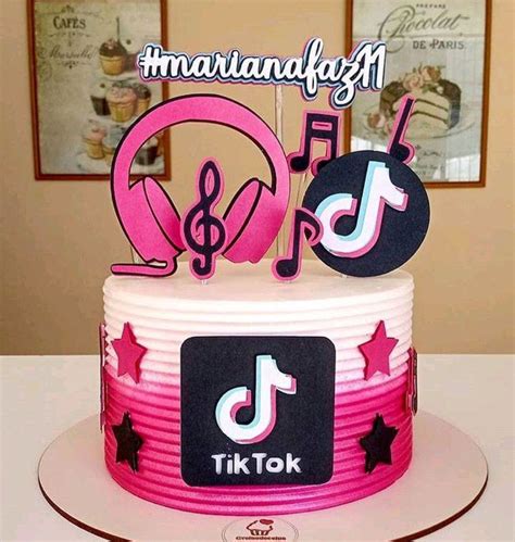 Topo De Bolo Tik Tok Th Birthday