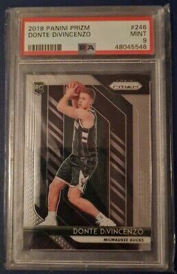 2018 19 PANINI PRIZM DONTE DIVINCENZO 246 ROOKIE BUCKS KNICKS RC PSA 9