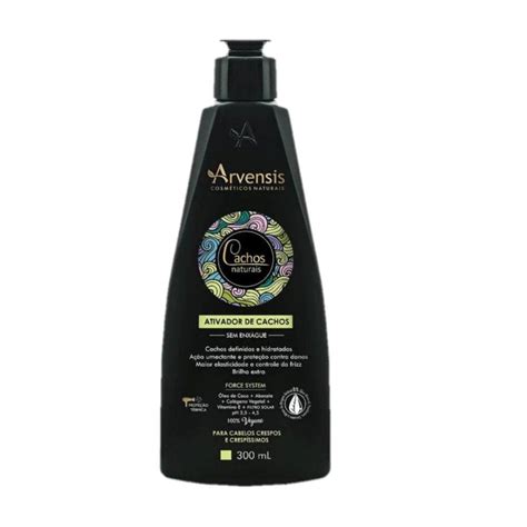 Kit Arvensis Cachinhos Naturais Shampoo Condicionador 300ml Ativador