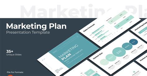 Dise O De Powerpoint Del Plan De Marketing Templatemonster