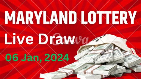 Maryland Evening Lottery Drawing Results 06 Jan 2024 Pick 3 Pick