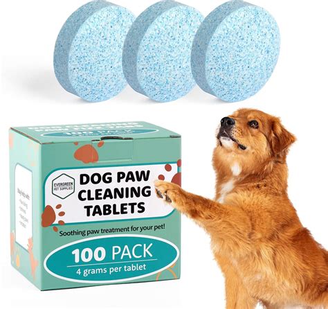 Evergreen Pet Supplies Dog Paw Cleaning Tablets 100