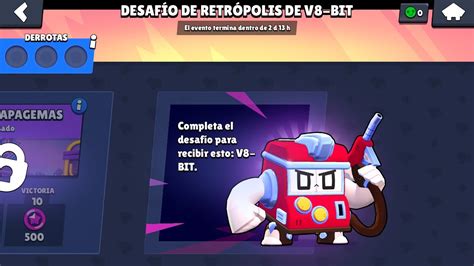 Desafio De Skin V8 Bit Brawl Stars YouTube