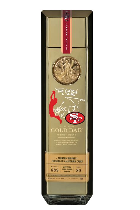 Gold Bar® Whiskey Original - 49ers 'The Catch' Limited Edition ...