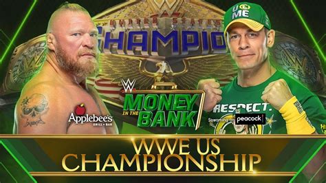 Brock Lesnar Vs John Cena U S Title Match YouTube