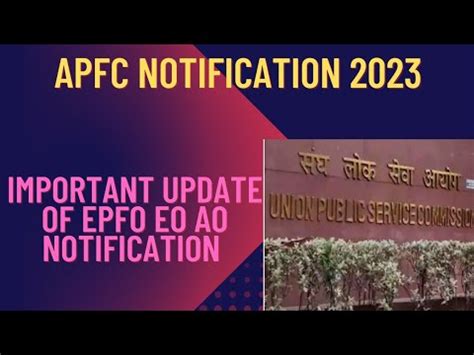 Upsc Apfc Notification Apfc Notification Apfc