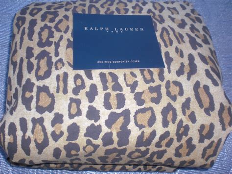 Ralph Lauren Leopard Aragon King Duvet Comforter Cover Vintage New Etsy