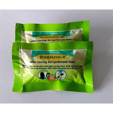 Jual Wormzol B Bolus Obat Cacing Ternak Spektrum Luas Shopee Indonesia