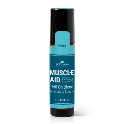 Muscle Aid Essential Oil Blend Pre Diluted Roll On Plant Therapy