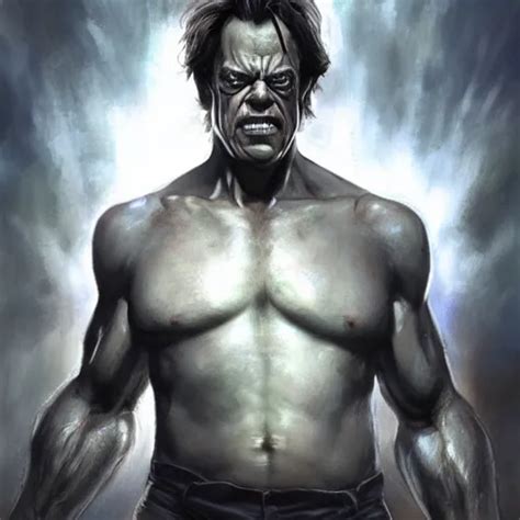 Steve Buscemi As Bruce Banner Turning Into The Hulk Stable Diffusion