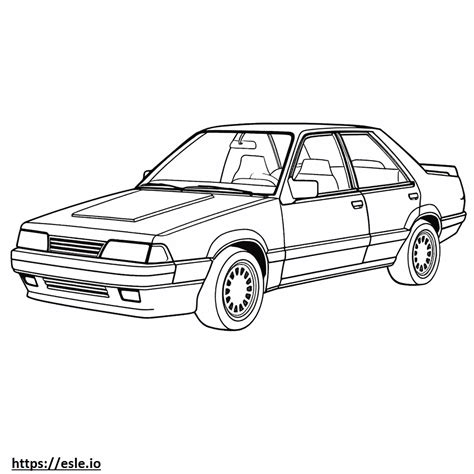 Subaru Impreza Coloring Page